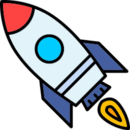 Rocket ship icon