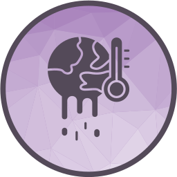 das alterações climáticas Ícone