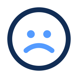 Sad face icon