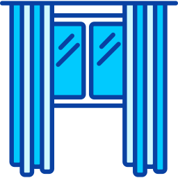 Window curtain icon