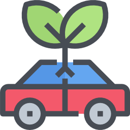 Eco car icon