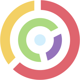 gráfico de rosquinha Ícone