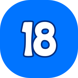 numéro 18 Icône