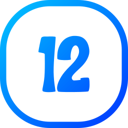 numéro 12 Icône