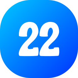 número 22 Ícone