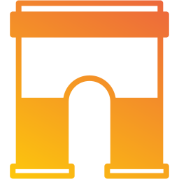 Arch of triumph icon