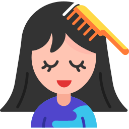 Hair comb icon