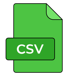 documento csv icona