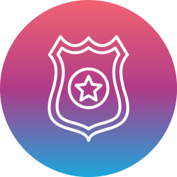 distintivo de polícia Ícone