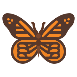 motyl monarchy ikona