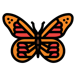 Monarch butterfly icon