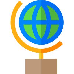 Globe grid icon