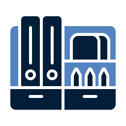 Desk organizer icon