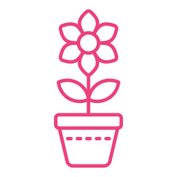 Flower pot icon