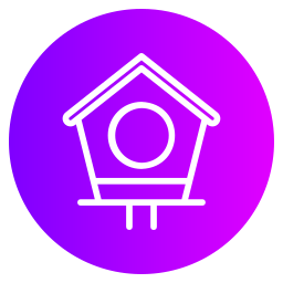 Bird house icon