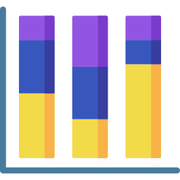 barre empilée Icône