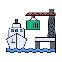 Cargo ship icon