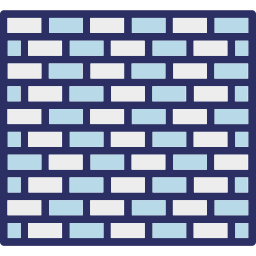 Bricks wall icon