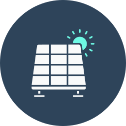 Solar panel icon