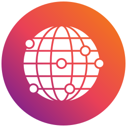 Globe network icon