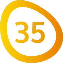 Thirty five icon