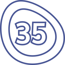 Thirty five icon