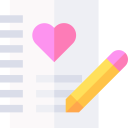 Romantic notes icon