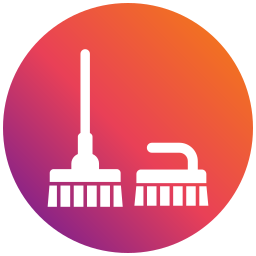 Cleaning brush icon