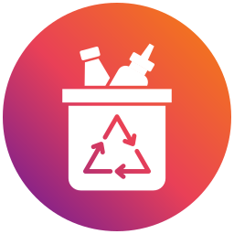 Recycling box icon