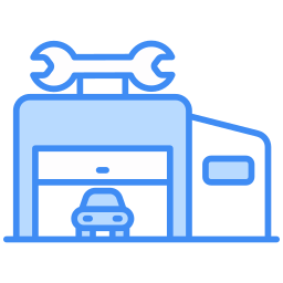 Repair shop icon