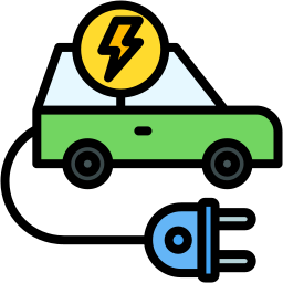 Electric vehicle icon