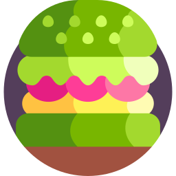 Vegan burger icon