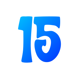 Number 15 icon