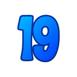 Number 19 icon