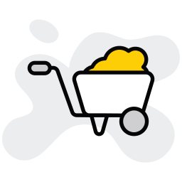 Wheel barrow icon