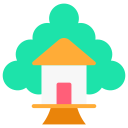 Tree house icon