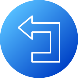 Turn left icon