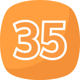 Thirty five icon