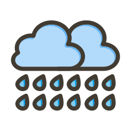 Heavy rain icon