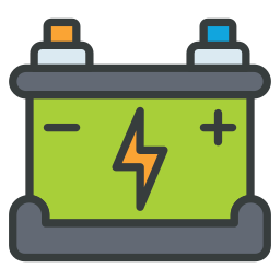 Car battery icon