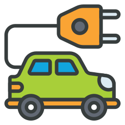 Electric car icon