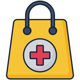 First aid bag icon