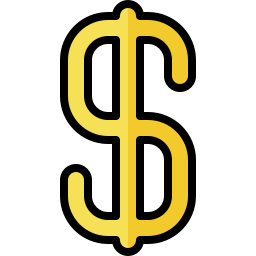 Dollar money icon