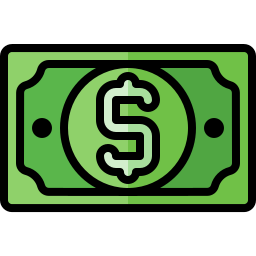 Dollar money icon