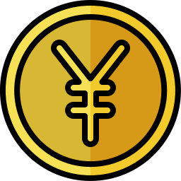 Yen coin icon