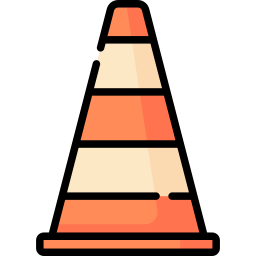 Traffic cone icon