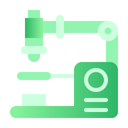 Microscope science icon