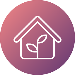 Green house icon