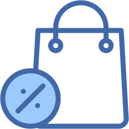 Discount bag icon