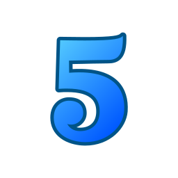 숫자 5 icon